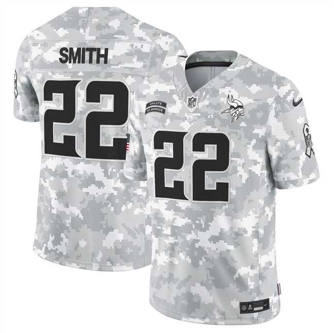 Men%27s Minnesota Vikings #22 Harrison Smith 2024 F.U.S.E Arctic Camo Salute To Service Limited Stitched Jersey Dyin->minnesota vikings->NFL Jersey